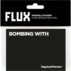 FLUX x TagsAndThrows Bombing With Eggshell Stickers 50 pcs