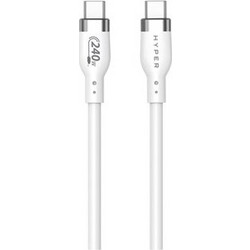 Hyper HyperJuice Καλώδιο USB-C to USB-C 240W 1m Λευκό