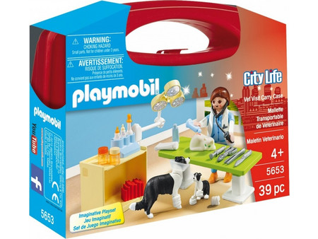 Playmobil City Life Βαλιτσάκι Κτηνιατρείο για 4+ Ετών 5653