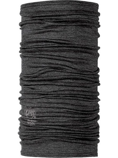 Buff Merino Wool Neckwear Grey