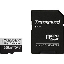 Transcend 350V microSDXC 256GB Class 10 U1 UHS-I + Adapter