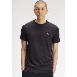 FRED PERRY RINGER T-SHIRT - ΑΝΔΡΙΚΟ T-SHIRT ΑΝΘΡΑΚΙ