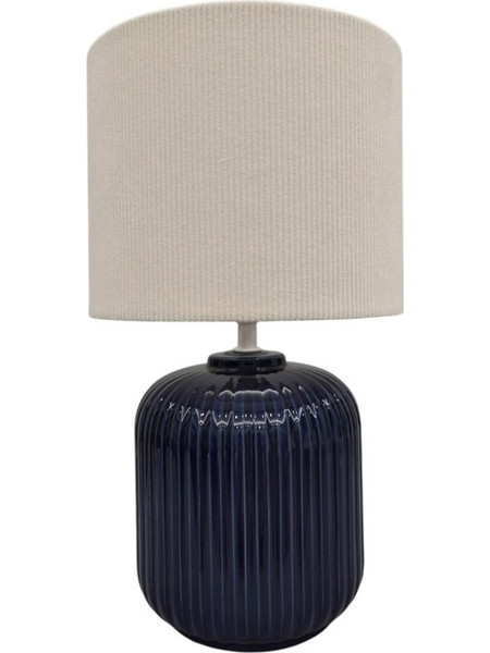 Φωτιστικό Επιτραπέζιο Nim 035335 20x20x34cm E14 40W Blue-White
