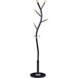 VenCore Arbor Black 5520-10001 - Καλόγερος Ρούχων Μεταλλικός Μαύρος 37 x 37 x 171cm