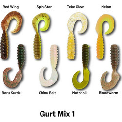 Gurt 60mm 8 Τεμάχια Τεχνητό Δόλωμα Σιλικόνη 6cm MIX 1