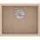 Sanitec Classic 341 Ένθετος Νεροχύτης Γρανίτη Ματ Granite Sand 40x50cm