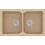 Sanitec Classic 336 Επικαθήμενος Νεροχύτης Γρανίτη Ματ Granite Beige 86x50cm