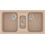 Sanitec Classic 325 Επικαθήμενος Νεροχύτης Γρανίτη Ματ Granite Sand 97x51cm