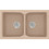 Sanitec Classic 322 Επικαθήμενος Νεροχύτης Γρανίτη Ματ Granite Sand 81x50cm