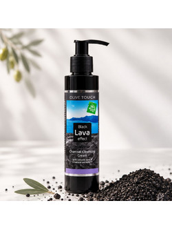 Propharm Olive Touch Black Lava Effect Charcoal Cream Λάδι Ντεμακιγιάζ 150ml