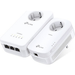 TP-Link TL-WPA1300PKIT Powerline Διπλό Kit για Ασύρματη Σύνδεση WiFi 5 με 3 Θύρες Ethernet & Passthrough Πρίζα