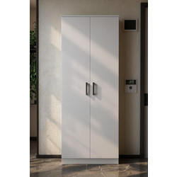 Stewe Home Παπουτσοθήκη Λευκή M60xΠ35xΥ182cm STE-051848-P51848