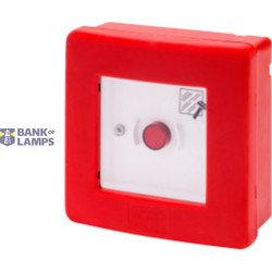 WATERTIGHT ENCLOSURE FOR EMERGENCY SYSTEM WITH ILLUMINATED PUSH-BUTTON FOR LOCALISATION AND TWO CONTACTS