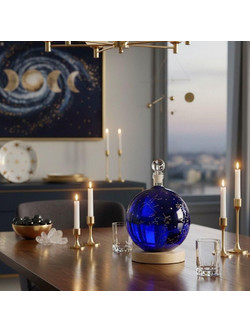 mikamax Constellation Globe - Καράφα Αστερισμών με Φωτιζόμενη Βάση LED 750 ml