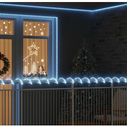 vidaXL Φωτιστικό Συρματόσχοινο με 1200 LED PVC - λευκό, 10 m