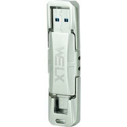 WELX - ULTRAFAST ALUMINIUM - Dual USB-A / USB-C Drive Pro (512GB)