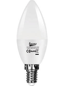 Lucas Λάμπα Led Candle 10W E14 6400K (DL6217)