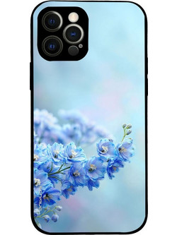 Sonique Sunset in Eden Series Blue Delphia Back Cover (iPhone 12 Pro)