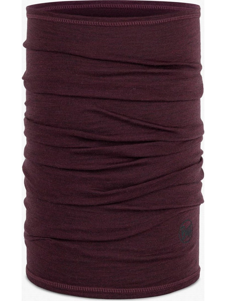 BUFF MERINO LIGHTWEIGHT NECKWEAR SOLID GARNET