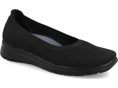 Υφασμάτινα Γυναικεία Ανατομικά Sneaker Fly Flot 27J46 - ΜΑΥΡΟ