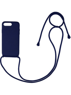 Sonique CarryHang Θήκη Σιλικόνης με Κορδόνι Apple iPhone 6/6s Plus Dark Blue