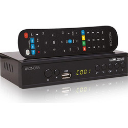 Sonora DVB-T2 H265 Ψηφιακός Δέκτης Mpeg-4 Full HD με PVR