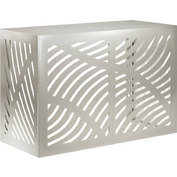 vidaXL Κάλυμμα κλιματιστικού Ασημί 90 x 40 x 60 cm Ανοξείδωτο Ατσάλι