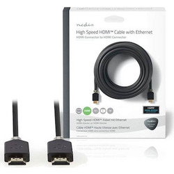 Nedis Καλώδιο HDMI 1.4 HDMI Male to HDMI Male 15m Black CVBW34000AT150
