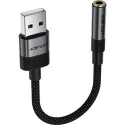 Acefast Μετατροπέας USB-A male σε 3.5mm female Γκρι