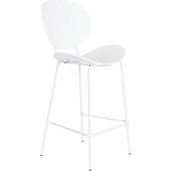 Σκαμπό DKD Home Decor Μαύρο Μέταλλο Λευκό πολυπροπυλένιο (52,5 x 49 x 104 cm)