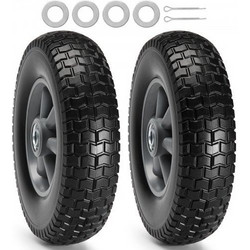 VEVOR Solid PU Run-Flat Tire Wheel 180 lbs