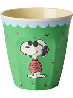 Rice - Melamine Cup with Snoopy Print - Green - Medium - 250 ml