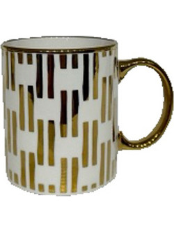 Goldie Κουπα New Bone China Λευκο Χρυσο 8x8x10 - Liberta - Λευκό,Χρυσό