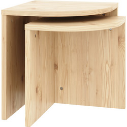 Karup Combine Σετ Βοηθητικά Τραπεζάκια Σαλονιού 101 Clear Lacquered Pine