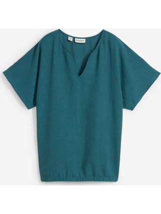 Μπλούζα oversized με λάστιχο στο τελείωμα