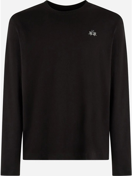 LA MARTINA ΜΠΛΟΥΖΑ T-SHIRT ΜΜ 3LMMDR005-09999 Black