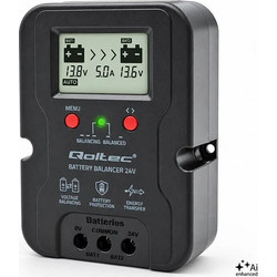 Qoltec Voltage Balancer 24 V Batteries 2 x 12 V 5 A Agm Gel Lifepo4 Lcd Screen