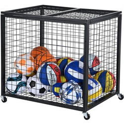 VEVOR Rolling Sports Ball Storage Cart 115 x 61 x 91.2 cm