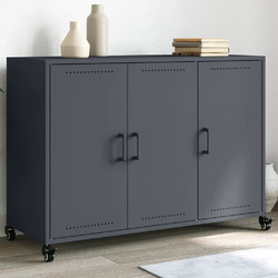 vidaXL Ντουλάπι Λαδί 100,5x39x72 εκ. από Ατσάλι - ανθρακί