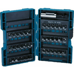 Makita Σετ 37 Μύτες Κατσαβιδιού Ίσιο / Σταυρός / Torx / Αστέρι B-28606