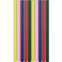 GOOBAY ράβδοι σιλικόνης 77856, Φ11mm x 200mm, διάφορα χρώματα, 10τμχ