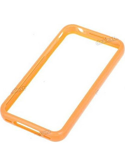 Stylish Protective Bumper Frame Case for iPhone 4 - Πορτοκαλί