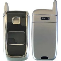Πρόσοψη Nokia 6101 Ασημί-Μαύρο