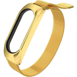 Hurtel Λουράκι Μεταλλικό Gold (Mi Smart Band 5 / 6)