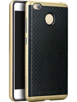 Ipaky Θήκη Hybrid Xiaomi Redmi 3S/3 Pro - Black/Gold (9321)