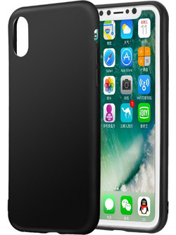 Apple iPhone X Edition (2017) 5.8-inch - Ultra Slim Soft TPU Shockproof Protective Bumper Case Gel Cover Black