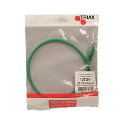 Triax U/UTP Cat.6 Καλώδιο Δικτύου Ethernet 0.5m Green