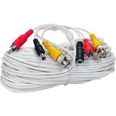 VC30 CCTV WHITE CABLE BNC-POWER-SOUND 30m ΚΑΛΩΔΙΟ ΚΑΜΕΡΑΣ ΜΕ ΒΥΣΜΑΤΑ ΕΙΚΟΝΑΣ-ΤΡΟΦΟΔΟΣΙΑΣ & ΗΧΟΥ 18088