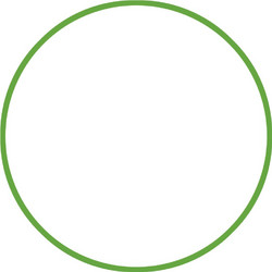 Στεφάνι Ρυθμικής Hula Hoop 70cm 175g Πράσινο 48059