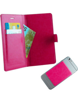VOLTE-TEL LEATHER BOOK 3M ΘΗΚΗ UNIVERSAL 5.7in-6.3in MAGNET PINK VOLTE-TEL